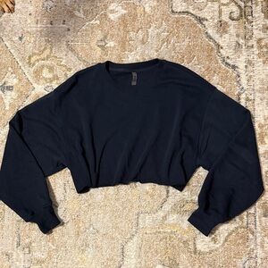 TNA The Constant Cropped Crewneck Sweater
